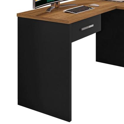 Imagem de Mesa Escrivaninha Parati L01 com Extensor e 1 Gaveta - Amarena Móveis