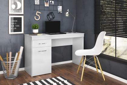 Imagem de Mesa Escrivaninha Quarto Escritório Estudo Trabalho Computador Notebook 1 Porta 1 Gaveta Vitória