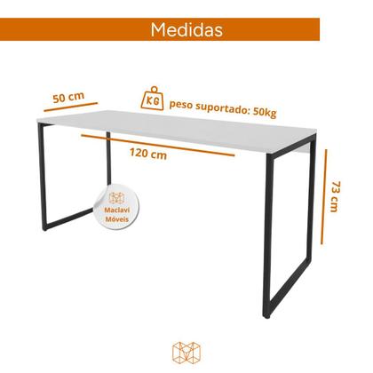 Imagem de Mesa Escrivaninha Quarto Notebook Estudo Escritorio Trabalho 120cm x 50cm Maclavi Móveis