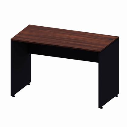 Imagem de Mesa Escrivaninha Retangular 120cm X 60cm Escritório Pé Painel com Passa Cabos Industrial Executive