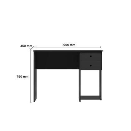 Imagem de Mesa Escrivaninha Workspace com 2 Gavetas -Preto - ÉdeCasaMóveis