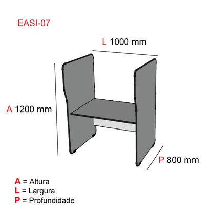 Imagem de Mesa Estação de Trabalho e Atendimento Simples Maxxi Pandin Móveis