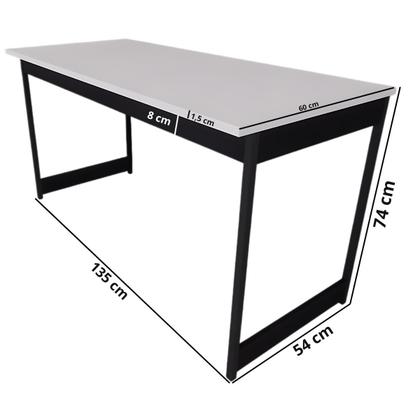 Imagem de Mesa Estilo Industrial Guto 1,35 Metros Escritório Escrivaninha Computador Camaleão