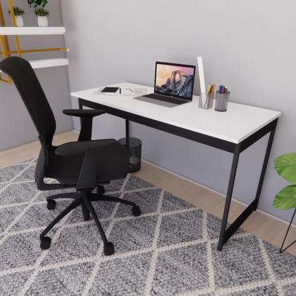 Imagem de Mesa Estilo Industrial Guto 1,35 Metros Escritório Escrivaninha Computador Camaleão