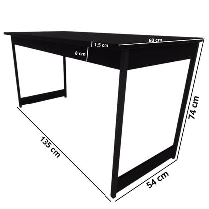 Imagem de Mesa Estilo Industrial Guto 1,35 Metros Escritório Escrivaninha Computador Camaleão