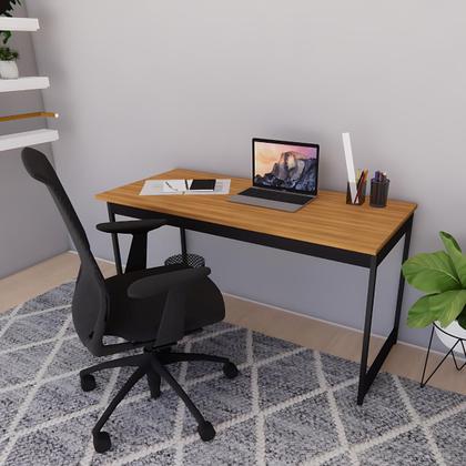 Imagem de Mesa Estilo Industrial Guto 1,35 Metros Escritório Escrivaninha Computador Camaleão