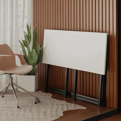 Imagem de Mesa Estudo Escritório Decorativo Dobrável Notebook Gamer Quarto Computador Simples