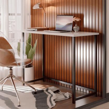 Imagem de Mesa Estudo Escritório Decorativo Dobrável Notebook Gamer Quarto Computador Simples