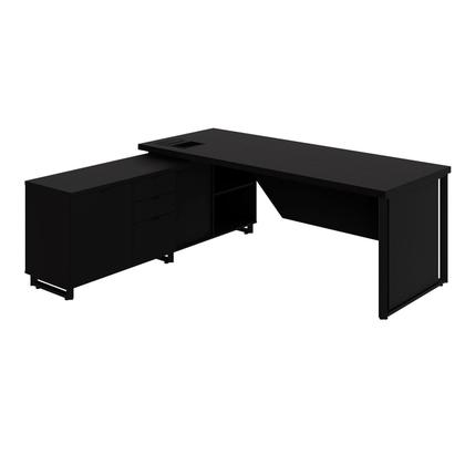 Imagem de Mesa Executiva 1,80m c/ Armário Lateral e Cx de Tomadas F5