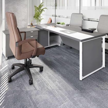 Imagem de Mesa Executiva 1,80m c/ Armário Lateral e Cx de Tomadas F5