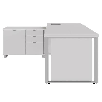 Imagem de Mesa Executiva 2,00m c/ Armário Lateral e Cx de Tomadas F5