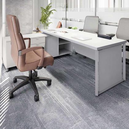 Imagem de Mesa Executiva 2,00m c/ Armário Lateral e Cx de Tomadas F5