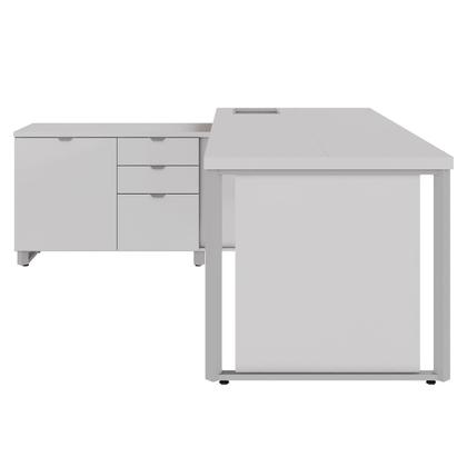 Imagem de Mesa Executiva 2,00m c/ Armário Lateral e Cx de Tomadas F5