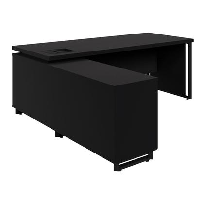 Imagem de Mesa Executiva 2,00m c/ Armário Lateral e Cx de Tomadas F5