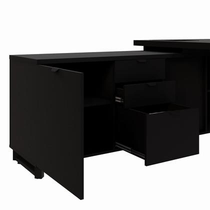 Imagem de Mesa Executiva 2,00m c/ Armário Lateral e Cx de Tomadas F5