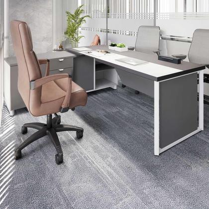 Imagem de Mesa Executiva 2,00m c/ Armário Lateral e Cx de Tomadas F5