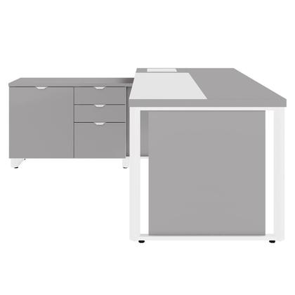 Imagem de Mesa Executiva 2,00m c/ Armário Lateral e Cx de Tomadas F5