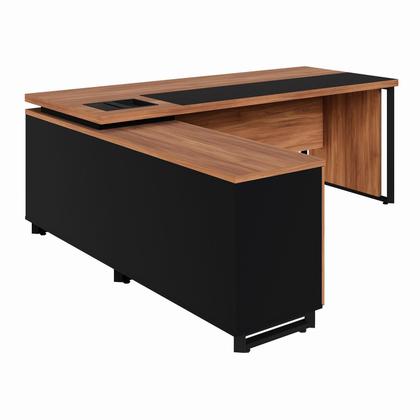 Imagem de Mesa Executiva 2,00m c/ Armário Lateral e Cx de Tomadas F5