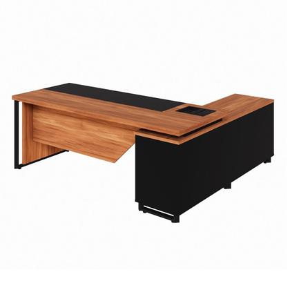 Imagem de Mesa Executiva 2,00m c/ Armário Lateral e Cx de Tomadas F5