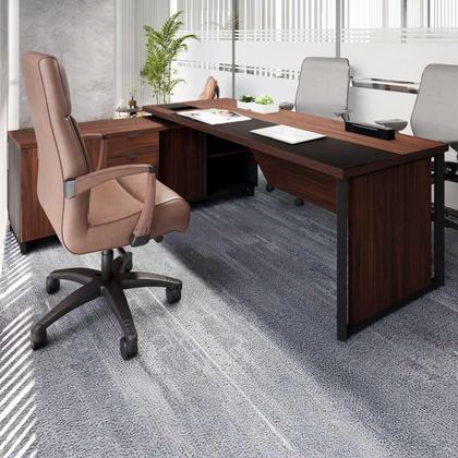 Imagem de Mesa Executiva 2,00m c/ Armário Lateral e Cx de Tomadas F5