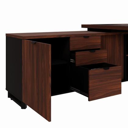 Imagem de Mesa Executiva 2,00m c/ Armário Lateral e Cx de Tomadas F5