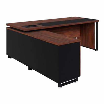 Imagem de Mesa Executiva 2,00m c/ Armário Lateral e Cx de Tomadas F5