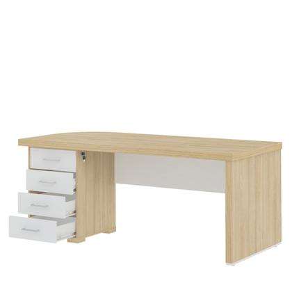 Imagem de Mesa Executiva para Escritório em Tamburato 4 Gavetas Elegante e Funcional