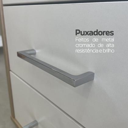 Imagem de Mesa Executiva para Escritório em Tamburato 4 Gavetas Elegante e Funcional