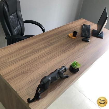 Imagem de Mesa Executiva Premium para Escritório 4 Gavetas Elegante e Funcional