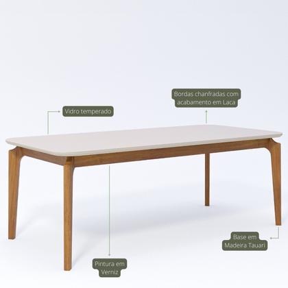 Imagem de Mesa Ficus 77cm X 100cm X 210cm Tampo em Mdf