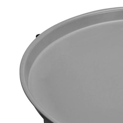 Imagem de Mesa final de armazenamento Amazon Basics redonda com cesta de tecido