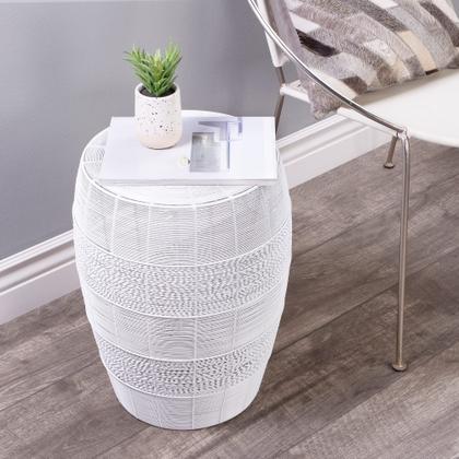 Imagem de Mesa final Offex Metal Modern Industrial Look em forma de tambor