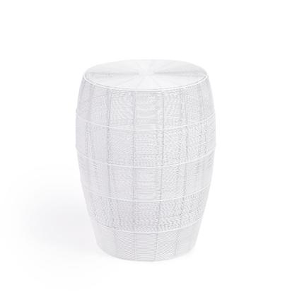 Imagem de Mesa final Offex Metal Modern Industrial Look em forma de tambor