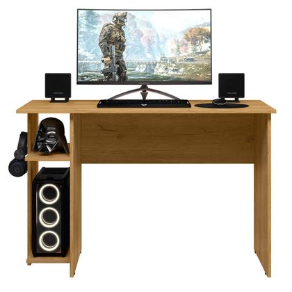 Imagem de Mesa Gamer 2 Prateleiras Freijó 3875 - Qmovi