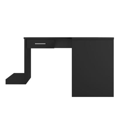 Imagem de Mesa Gamer de Canto com Gaveta Wayra Preto