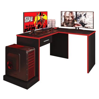 Imagem de Mesa Gamer Escrivaninha em L DRX9000 1 Gaveta