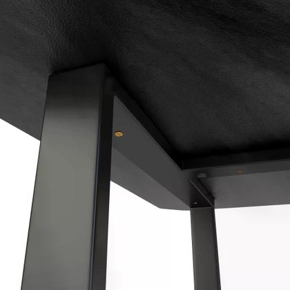 Imagem de Mesa Gamer Fortrek Vickers Preta Azul Com base de Metal Maior Resistência e Estabilidade para monitor, teclado, mouse e outros acessórios