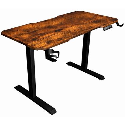 Imagem de Mesa Gamer Lift Rise Mode Madeira MDF, Com Regulagem de Altura Elétrica, 1 Motor, 2 Memorizações, Rústico - RM-ML-01-MR
