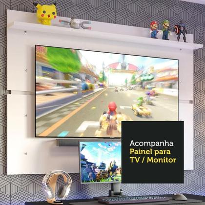 Imagem de Mesa Gamer Madesa e Painel para até 65 Polegadas Preto
