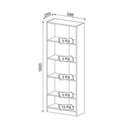 Imagem de Mesa Gamer para Computador com Estante para Livros e Jogos