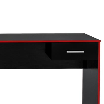 Imagem de Mesa Gamer Player One Preta e Vermelha