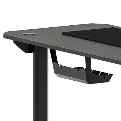Imagem de Mesa Gamer RGB Rise Mode Desk 06, Suporte para Copos, Suporte para Headset, Preto - RM-TB-06-BK