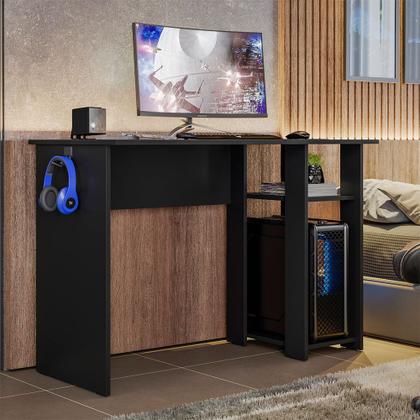 Imagem de Mesa Gamer Slim PLLA cor:Preto Fosco Texturizado
