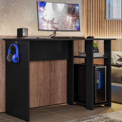 Imagem de Mesa Gamer Slim PLLA cor:Preto Fosco Texturizado