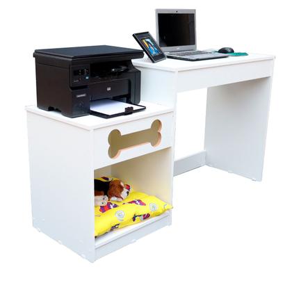 Imagem de Mesa Home Office computador mesa  Estudo Escrivaninha com cama pet -Duke