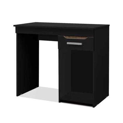 Imagem de Mesa Home Office para Computador Quenia com Gaveta - Preto