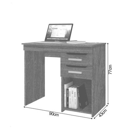 Imagem de Mesa Home Office para Computador Veneza com Gavetas - Preto