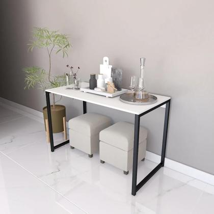 Imagem de Mesa Industrial Para Escritório 90x60 Home Office Estudo Pinus