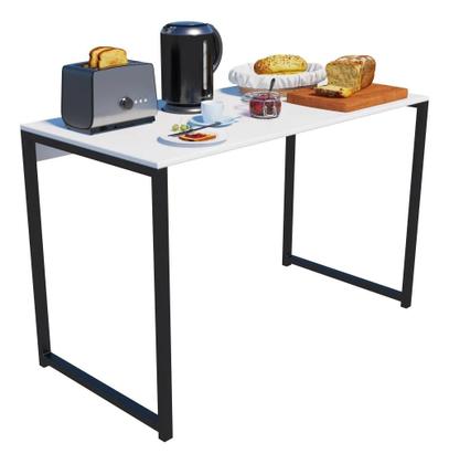Imagem de Mesa Industrial Para Escritório 90x60 Home Office Estudo Pinus