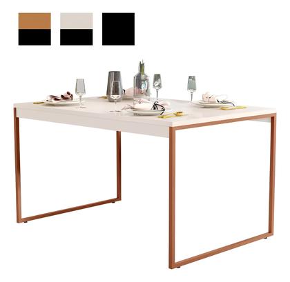 Imagem de Mesa Industrial Retangular 120x80 Pé Metal Cozinha Jantar